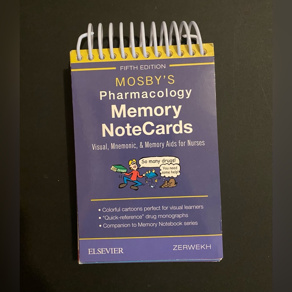 Mosby's Pharmacology Memory NoteCards
